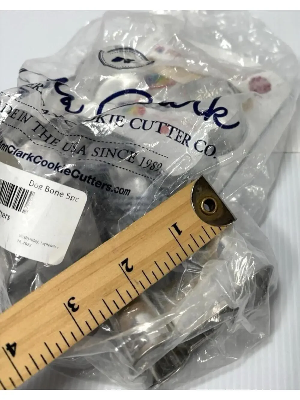 Ann Clark Cookie Cutters Bone Set 5pc USA Dog Bone Shaped Baking Cutters Tools